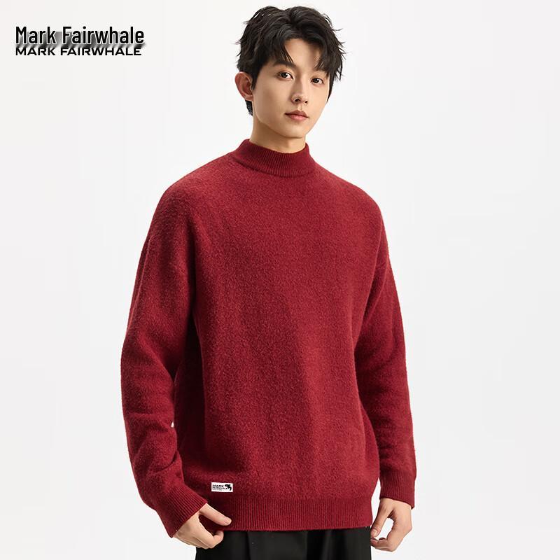 

Mark Fairwhale Men s Half-High Collar Fleece Knit Sweater 2XL