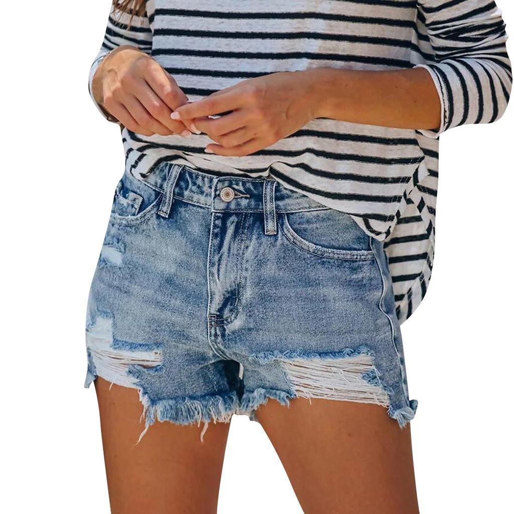 Women's Lightweight Shorts Casual Fashion Shorts Sexy Denim Shorts