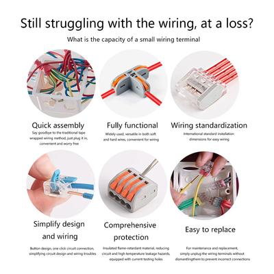 10pcs PCT 412-415 Wire Terminal Connectors Crimping Machine Connetctor Quick Quality Harness Cable Block Assembling Splice