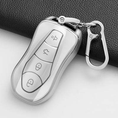 Soft Tpu Car Key Case Cover Shell Fob For Geely Azkarra Tugella Fy11 Atlas Pro New Emgrand Gs X6 Suv Ec7 Accessories