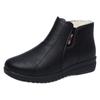 Winter Women's Ankle Boots Fashion Warm Short Boots Bare Boots Outdoor Leisure Wild Zipper Mother Boots Brand Women Shoe