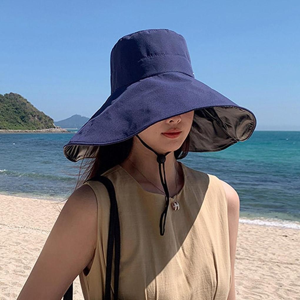 UV-blockender Verdunkelungs-Bucket-Hat (Marine) Safari Hut