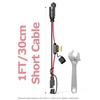 2er-Pack 1FT SAE-Verlängerungskabel für NOCO Genius Smart-Batterieladegeräte, 14AWG Heavy Duty SAE-Steckerkabel, Für Auto