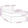 3129687 vidaXL Lit à sommier tapissier avec matelas Bleu 90x200 cm Tissu