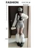 High-Waisted Women's Woolen A-Line Shorts - 2026 Autumn/Winter Collection, Fashionable Wide-Leg Bootcut Style.