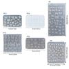 3D Nail Art Mold with Variety of Patterns Template Carving Sticker Stencil Tools Moulds for Nail Enthusiasts and Salons