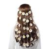 Daisy Sunflower Headband Floral Crown Hairband Vintage Boho Fairy Headdress for Wedding Party Costume Photography Decoration