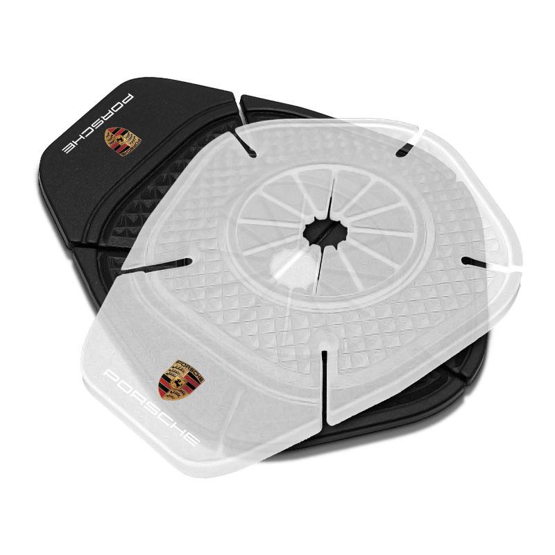 2Pcs Car Windshield Wiper Protective Cover Dust Wiper Emblem Car Styling For Porsche Boxster Cayenne Panamera Macan Cayman 911 918 996 917 991