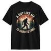 Funny Big Foot A Guy Like Me Is Hard To Find Cotton T Shirt For Men's Beach  Vintage T Shirts Harajuku Tees Plus Size Clothes