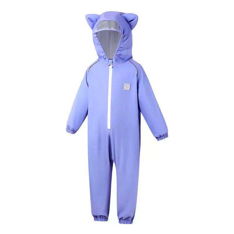 Lemon Baby Children's Kindergarten Raincoat One-Piece Boys and Girls Kindergarten Kids Cute Rain Poncho