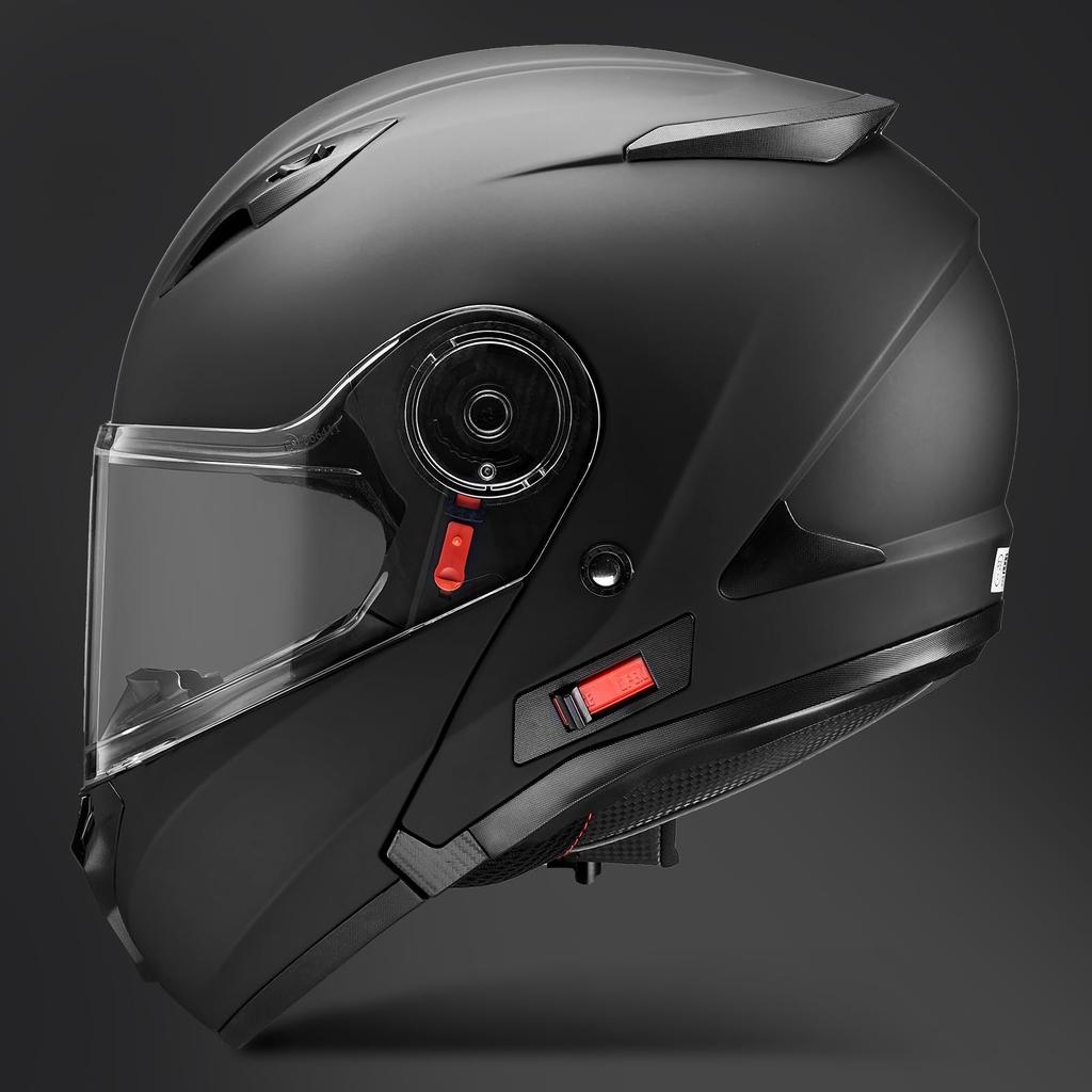 Japanese FUKUSEI Full Face Motorcycle Helmet with Inner System FF868 Size [Official SG/PSC Product] Shield, Flip-Up Helmet, (Matte Black, M)