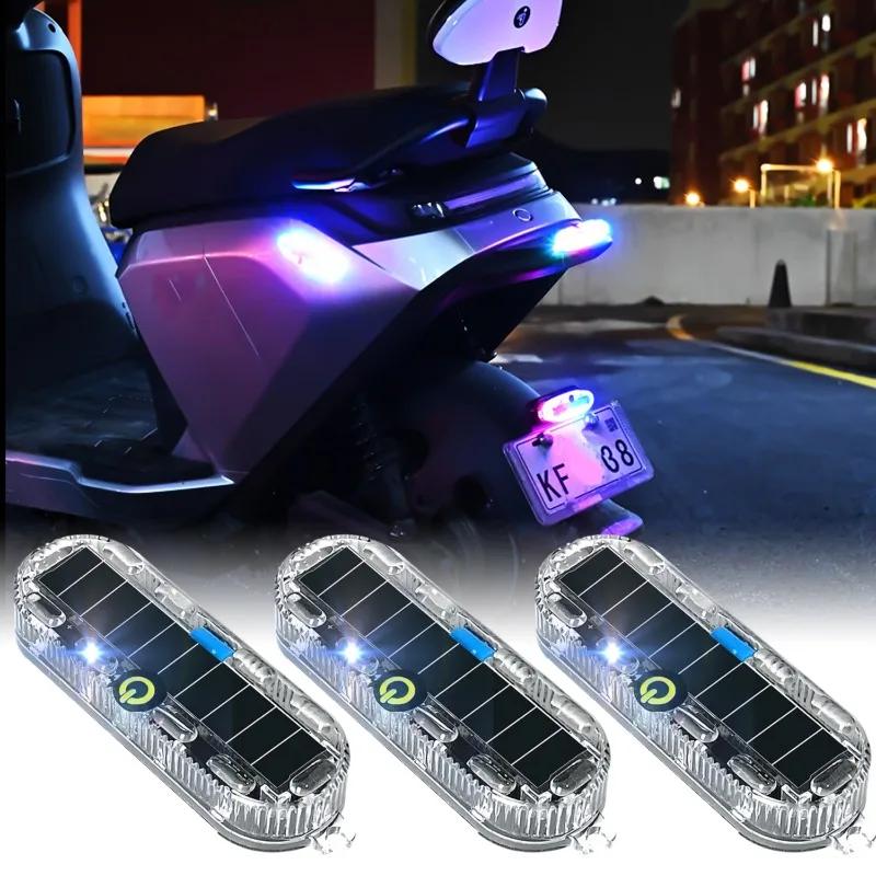 Solar Strobe Light Small LED Tail Lights for Warning Waterproof Flashing Lights Vehicle Strobe Lights Safety Light for Cargo