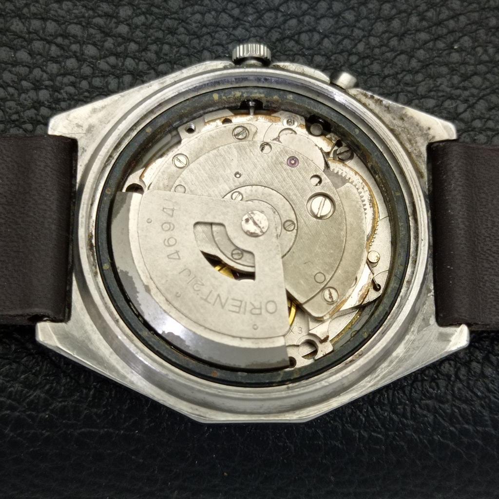 JAPAN VINTAGE ORIENT CRYSTAL AUTOMATIC 46941 MENS ORIGINAL DIAL WATCH a701889-5 R207-a701889
