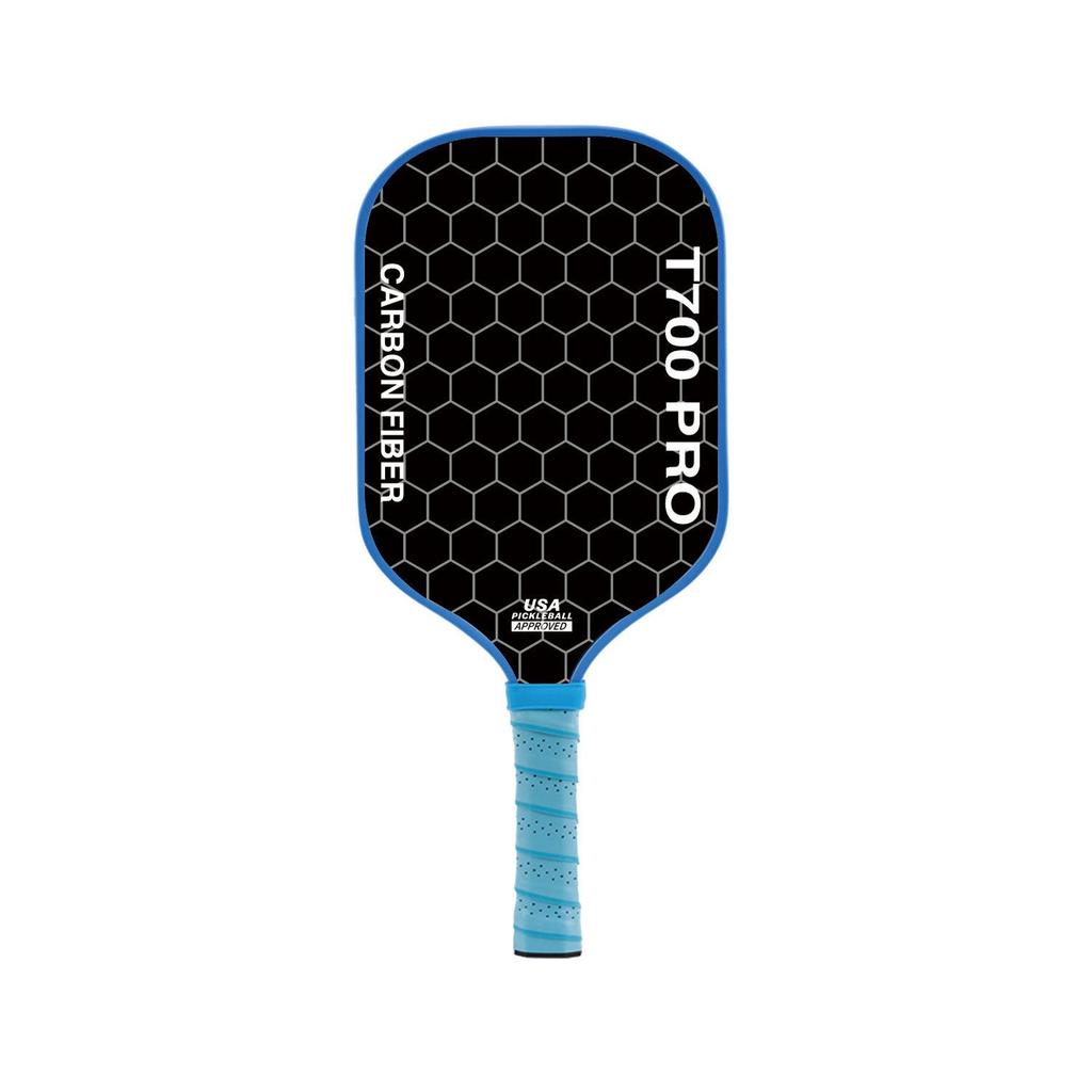 T700 Carbon Fiber Pickleball Paddle with Cloth Texture Frosting, 16mm Thickness, Professional Competition Quality.