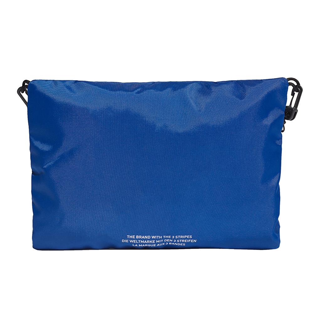 Adidas Originals Three Stripes Sports Casual Solid Color Zipper Shoulder Bag Unisex Shoulder Bag Blue ED8039