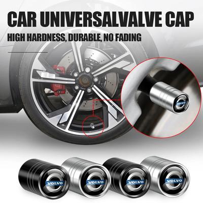 4PCS Car Wheel Tire Valve Stem Caps Covers For RDESIGN AWD S40 S60 S90 XC40 XC60 XC90 V40 V50 V60 T6 AWD S60 Auto Styling
