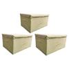 Clothes Storage Bin Closet Organizer with Lid with Handle Foldable Versatile