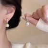 French Pearl Stud Earrings Light Luxury High-End Temperament Earrings Retro Small Fragrant Simple Earrings