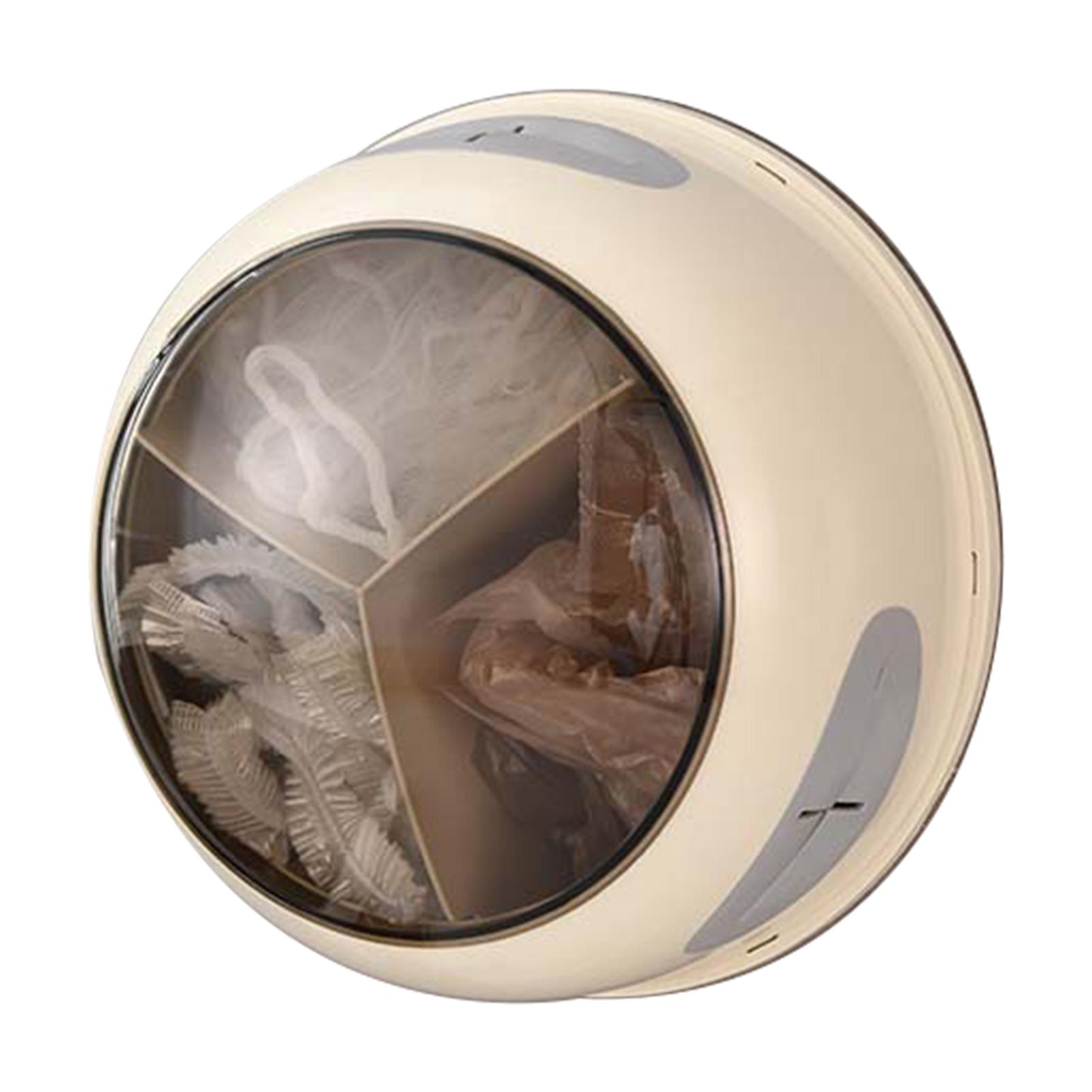 Ящик для хранения в пластиковой упаковке. Кухонные органайзеры. Коробки. Настенные шкафы для хранения и организации. Подвесные полки с покрытием из салфеток. 1PCS бежевый