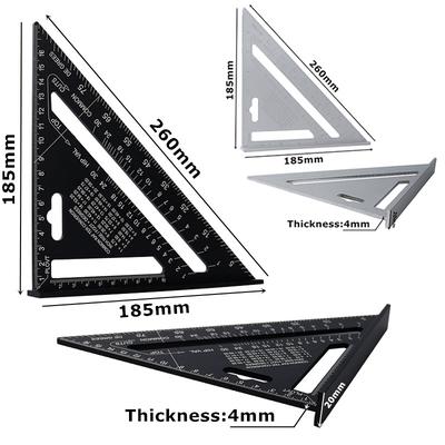 Woodworking Triangle Ruler Tools High Accuracy Precision Corrosion Resistance