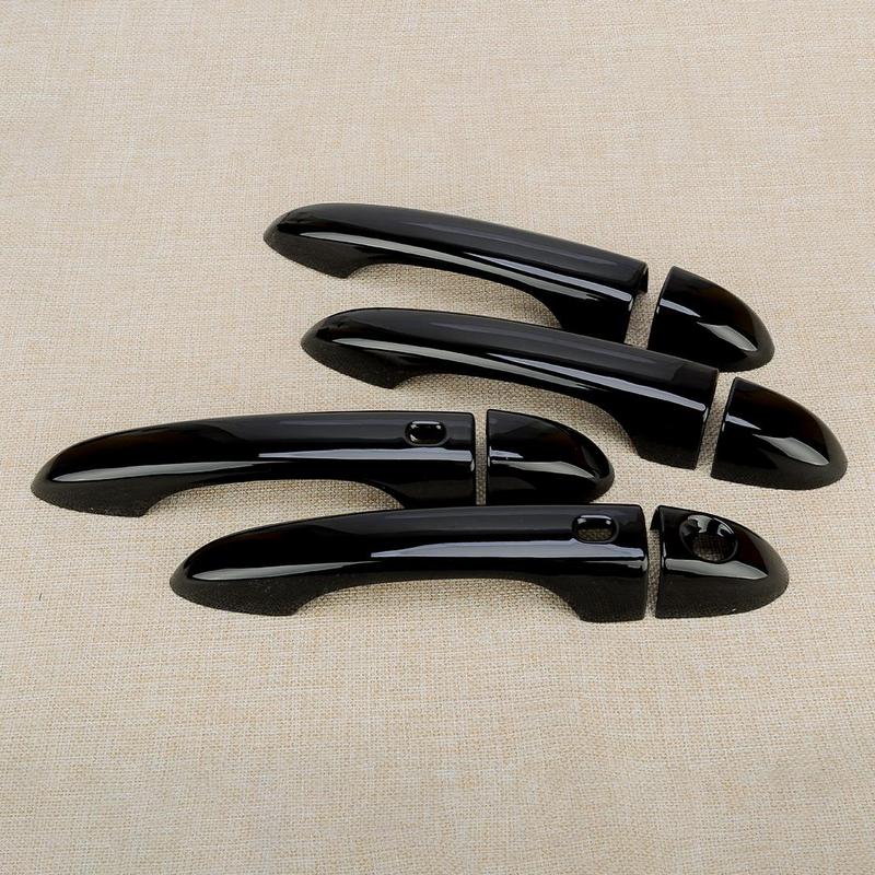 1 Set Smart Door Handle Cover Trim ABS Fit for Maserati Ghibli Sedan 2014 2015 2016 2017 2018   - Glossy Black