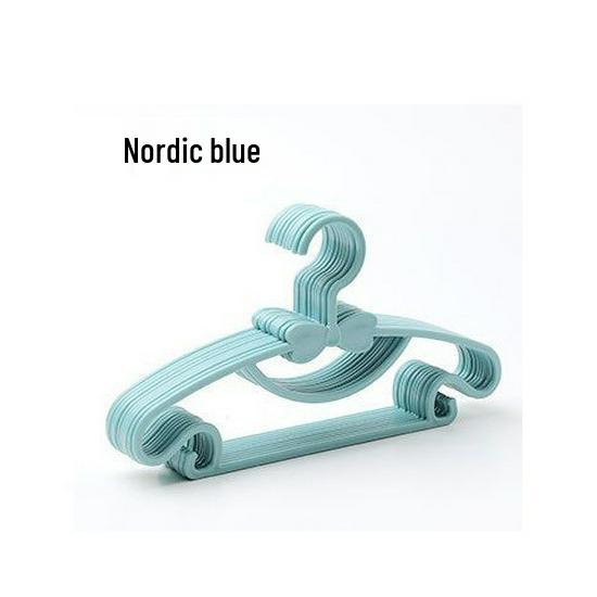 Wielofunkcyjne Plastikowe Wieszaki na Ubrania i Spodnie dla Dzieci - Przenośne, Magiczne Rozwiązanie do Przechowywania Ubrań dla Niemowląt i Małych Dzieci