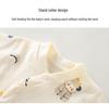 Children's Spring & Autumn High-Waist Belly Protection Underwear Set - Boneless Split Top & Trousers