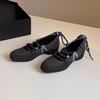 Retro style shallow mouth strap ballet shoes women's 2025 new fashion versatile comfortable casual Mary Jane single shoes