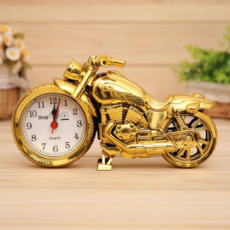 Retro European Motorcycle Alarm Clock - Creative Home Decor & Cool Gift