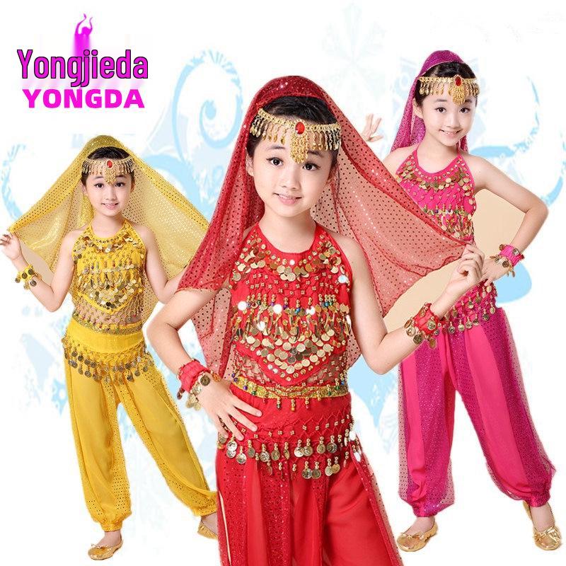 Yongda Jiayi Kids' Day Belly Dance Costume Set - Toddler Indian Dance Performance Outfit