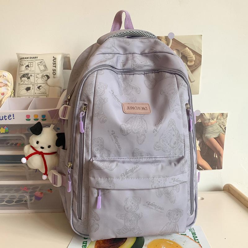 Schoolbags for Children Elementary School Students  Girls and Junior High School Students with High Looks Letter Backpacks