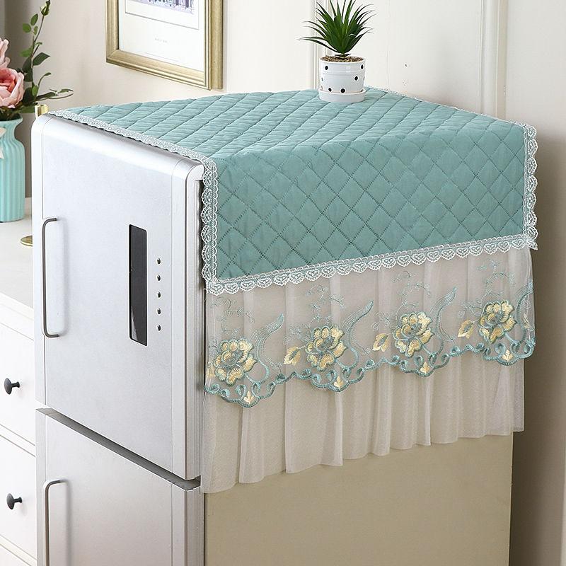 Pokrowiec na lodówkę Pokrowiec przeciwkurzowy Pokrowiec na lodówkę domową Nowy chiński styl Wielofunkcyjny zmywalny ręcznik do lodówki