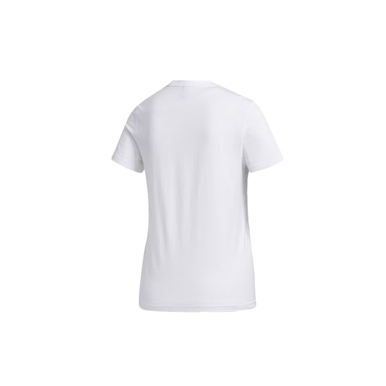 Adidas Neo Casual Sports Round Neck T-Shirt Women Tops White GJ7927