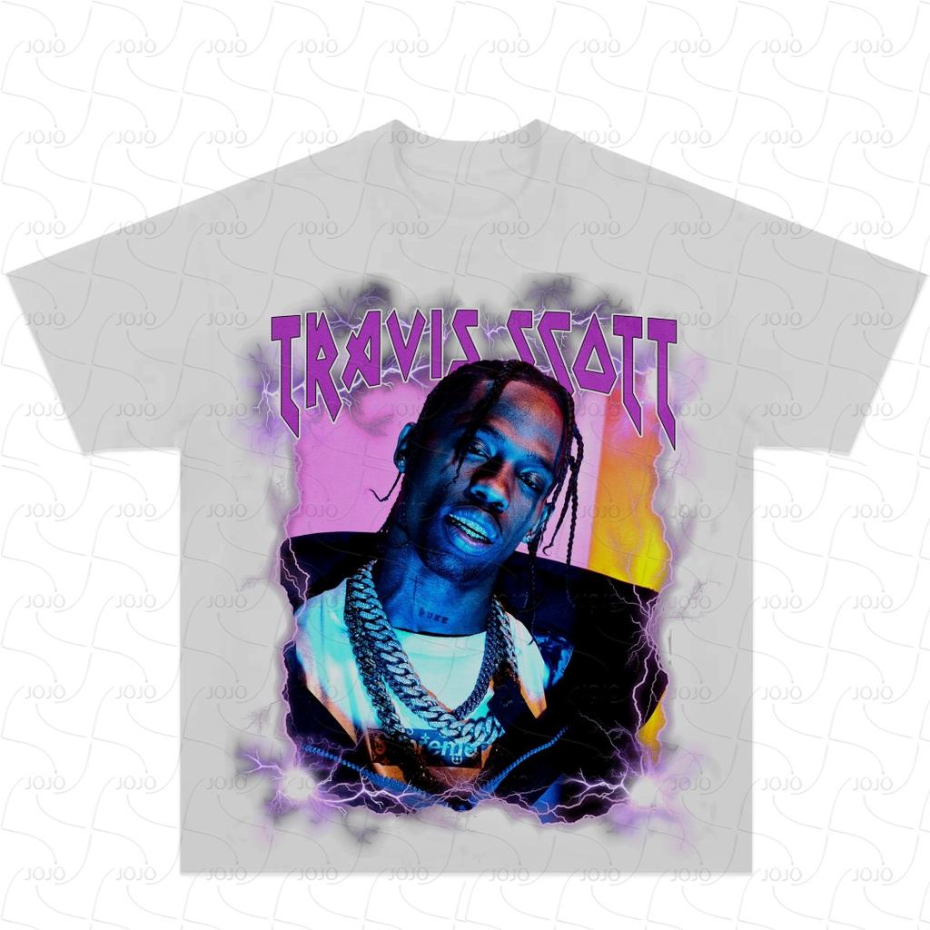 Rapper Travis Scott Retro Graphic T Shirt Men's Hip Hop Clothing Y2k Unisex Blond Fashion Oversized Gangster Top Gift for Fan