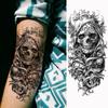 1 Sheet Evil Witch Zombie Vampire Temporary Tattoos For Men Women Adults Halloween Long Lasting Waterproof Fake Tattoo Sticker
