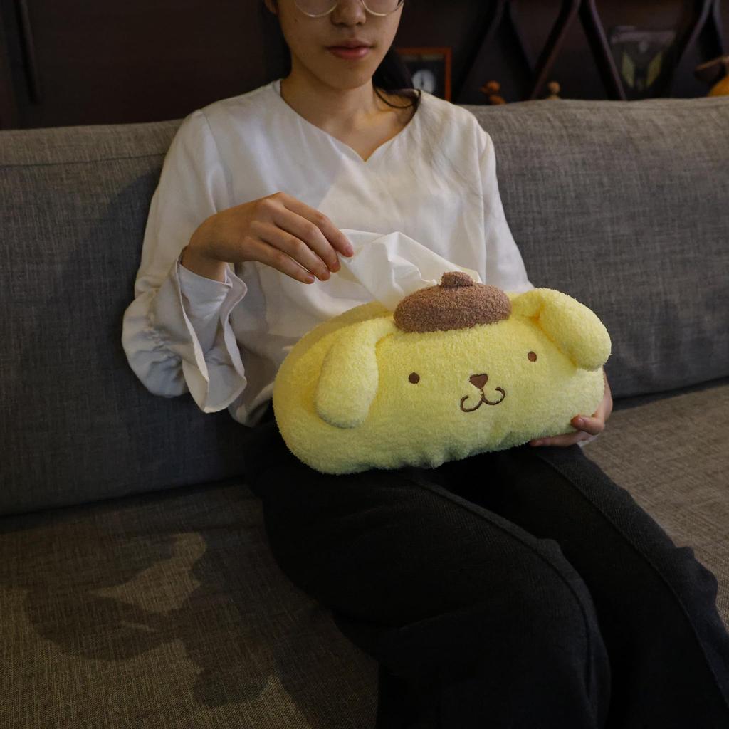 Marushin Tissue Sanrio Pompompurin Marshmallow Knit 3785006200 Cover, Pompompurin, Fabric,