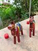 Handmade Wooden Camel Set: Rajasthani Painted Table Decor