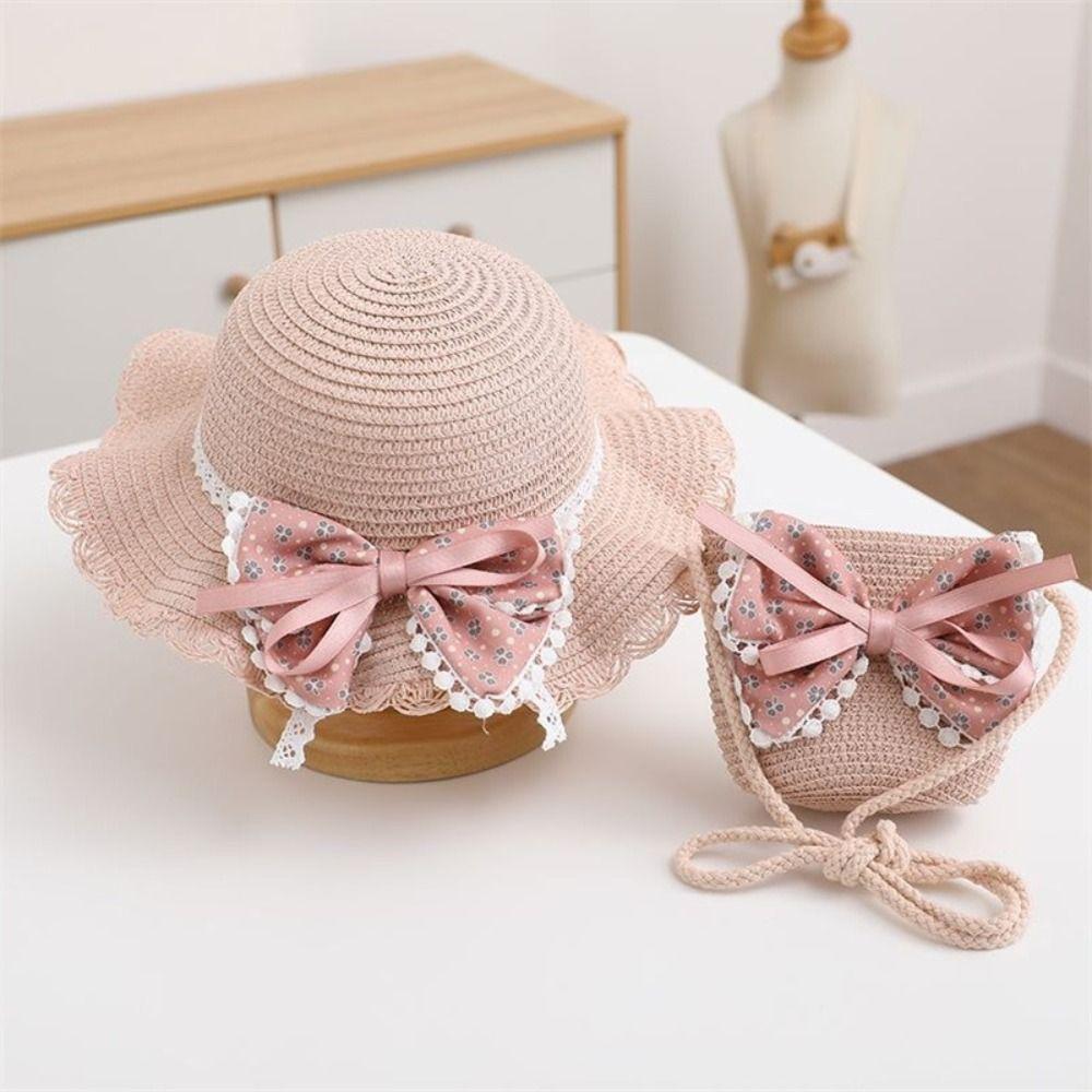 Multiple Colors Girls Sun Hat 2-8 Years Straw Hat Fashion Children Sun Hat Beach