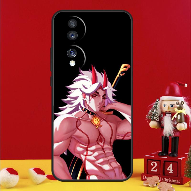 Genshin Impact Arataki Itto Case For Honor Magic 5 6 7 8 Pro Honor 200 400 50 70 90 Lite X8b X8c X9a X9b X9c Win RT Cover