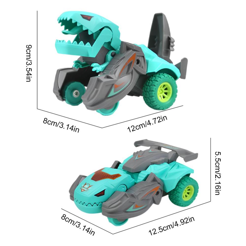 

Автоматическая игрушечная машина-трансформер «Динозавр», 2 в 1, светодиодный динозавр с музыкальным светом для детей от 3 лет, подарок на день рождения