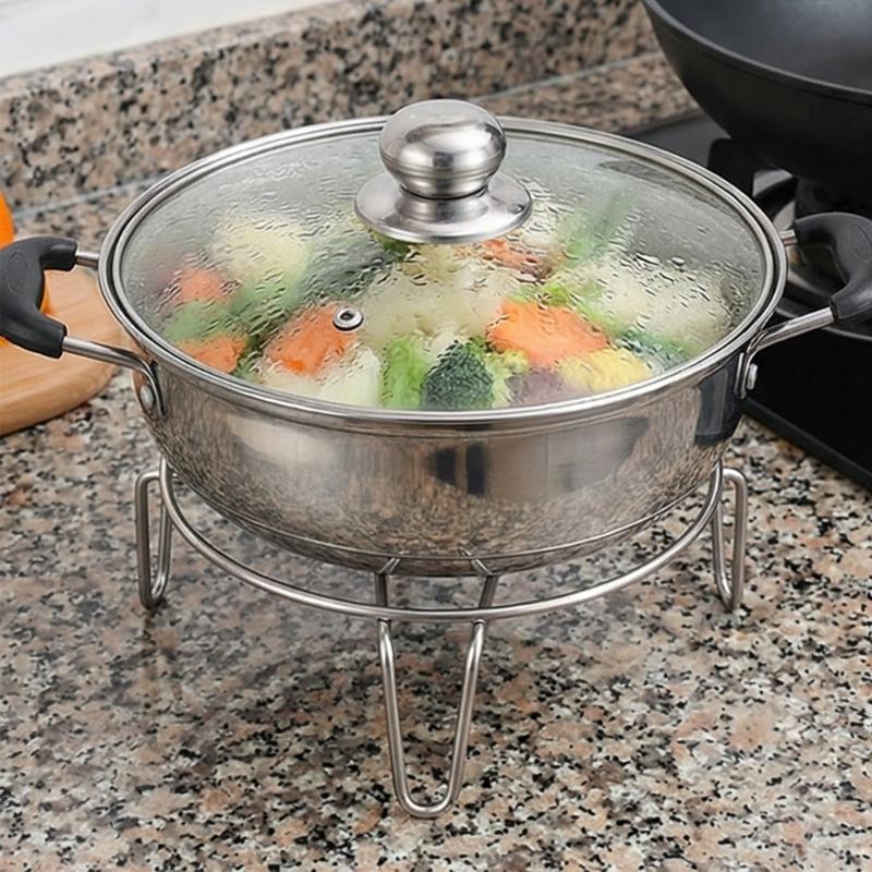 Premium Metal Cooking Rack For Steam Cooking Heatproof Design Protects Countertops From Scorching