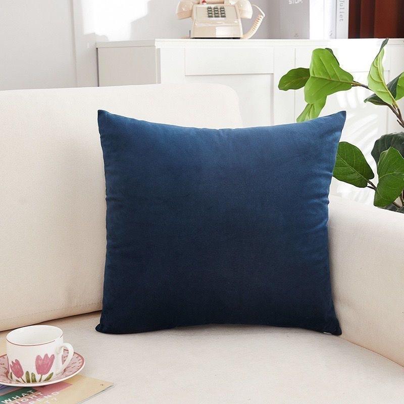 Candy Color Cushion Cover Solid Color Velvet Cushion Cover For Sofa Car Home Decorative Pillow Cover Simple Decoration 50*50cm