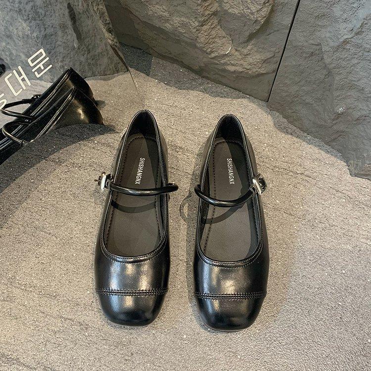 Flat Mary Jane Single Shoes Women Shoes Spring and Fall Summer Silver Soft Bottom Ladybird Shoes Female