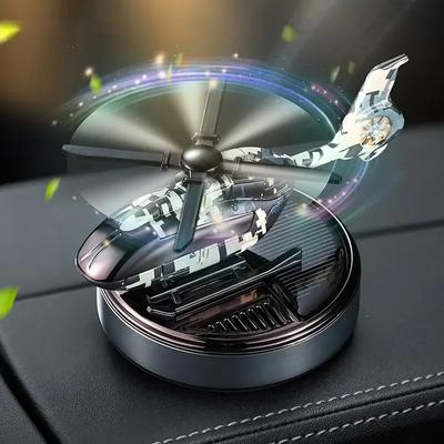 Auto Lufterfrischer Solar Hubschrauber Innen Zubehör Dekoration Propeller Rotierenden Auto Aroma Parfüm Diffusor Liefert