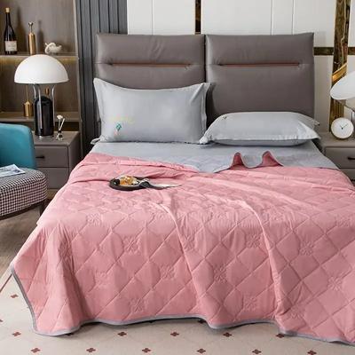 Conjunto de Quatro Peças de Colcha de Verão de Cor Lisa Airable Lavável Confortável Respirável Verão Cobertor Fresco