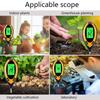 Tester pentru pH-ul solului Tester pentru sol Tester pentru umiditate pH Temperatura Măsurarea intensității luminii solare Analiza Test de aciditate a solului 4 în 1