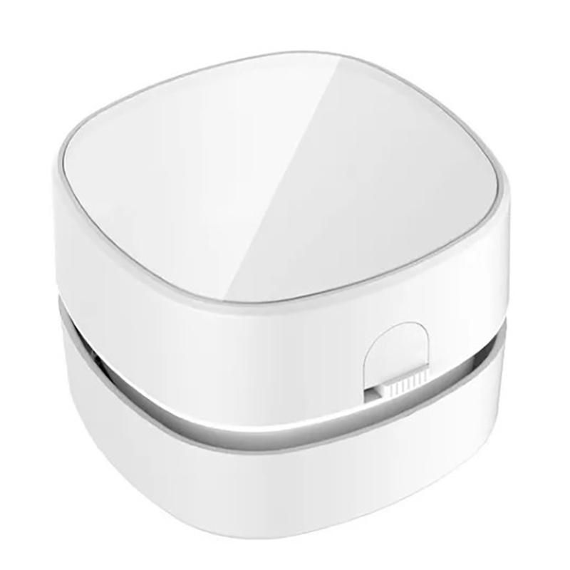 Bordsdammsugare Mini Bordsdammsugare Smuldammsugare Handhållen Sladdlös Vit