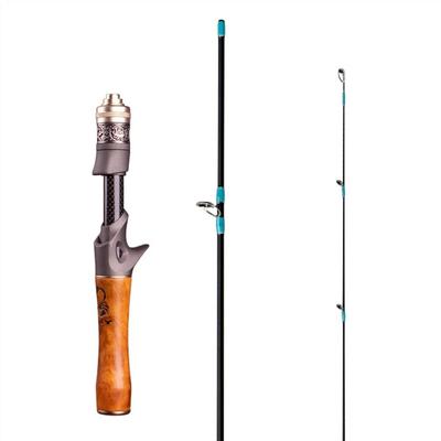 Ultralight Fishing Rod Carbon Fiber Fishing Rod UL Power Solid Wood Handle Solid Top Ultra Soft Fast Fishing Spinning/Casting Rod. (Color Casting,