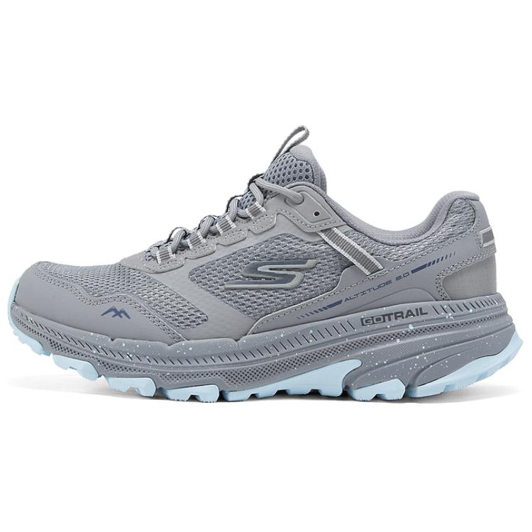 Skechers Go Run Trail Altitude 2.0 Comfortable Versatile Durable Low-Top Running Shoes Women sneakers Gray Blue 129525C-GYBL 35