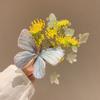 Delicate Butterfly Flower Hairpin Atmospheric Hairpin Beautiful Butterfly Love Flower Hairpin Hanfu Flower Branch Accessories Side Clip